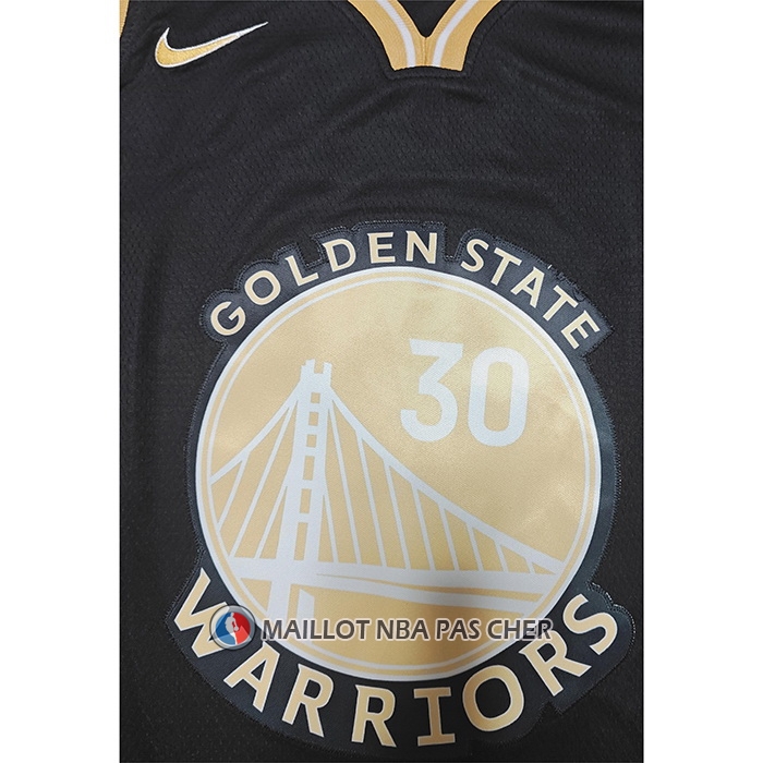 Maillot Golden State Warriors Stephen Curry Select Series Or Noir